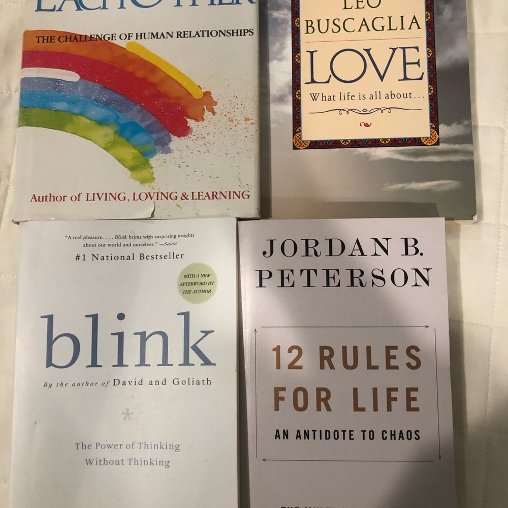 4 life inspiring books. $19 for all four!